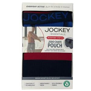 Jockey Essentials Mens 2XL Zero Chafe Pouch Boxer Brief Microfiber Underwear